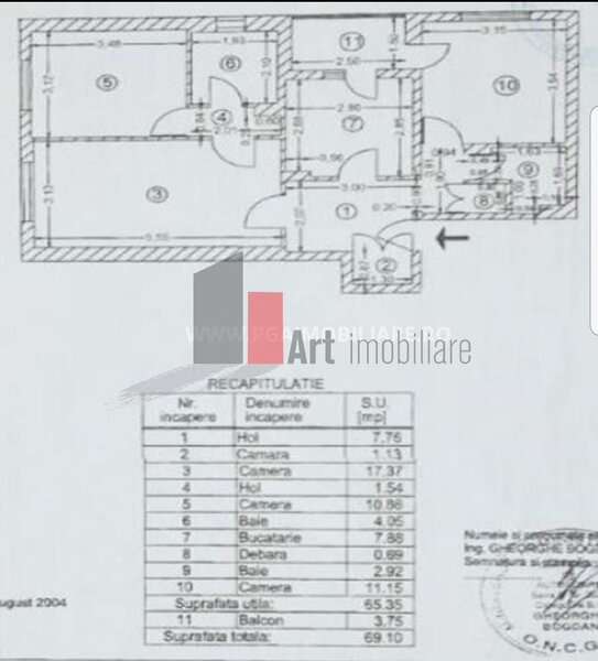 Aparatorii Patriei, vanzare apartament 3 camere, 2 bai.